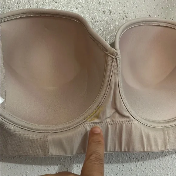 Cream Strapless T-Shirt Bra with Molded Cups - Picture 10 of 11